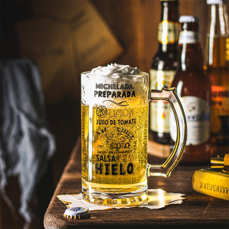 Elegant Heat-Resistant Large Capacity Glass Mug with Handle