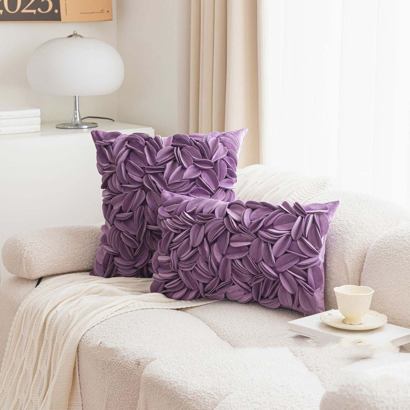 Ins Style Luxurious Dutch Velvet Handmade Pillowcase Cover 45x45cm / 30x50cm