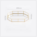 Vitra Brass & Glass Vanity Tray