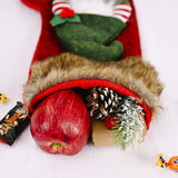 Christmas decoration products, faceless doll plush Christmas socks, creative faceless doll gift socks, elderly socks
