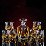 Thickened Whiskey Glass Set – Elegant European Crystal Wine Collection