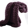 Cloudweave Chunky Knit Throw Blanket, Oversized Cozy Texture