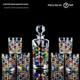 Painted Crystal Glass Liquor Glass Set - High-grade Wine Set