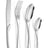 Luxury 24-Piece 304 Stainless Steel Cutlery Set - Dishwasher Safe Silverware Julia M Home & Kitchen