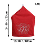 Christmas Bell Chair Cover Snowman Chair Cover Restaurant Bar Table Decoration
