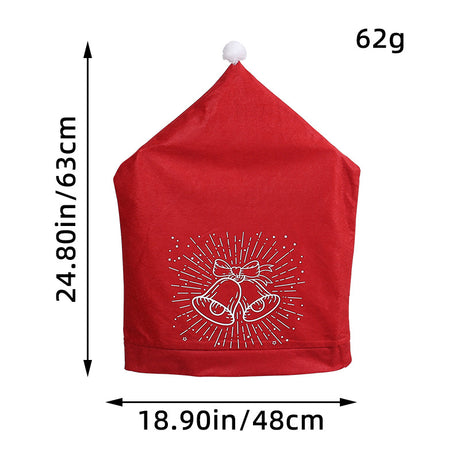 Christmas Bell Chair Cover Snowman Chair Cover Restaurant Bar Table Decoration