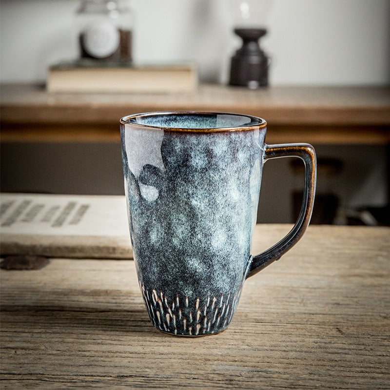 European Style White Porcelain Ceramic Coffee Mug