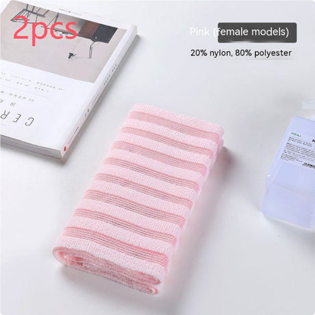 Luxurious Double-Sided Bamboo Fiber Bath Towel – Elegant Plaid & Striped Styles