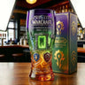 Colored glass bottle beer glass