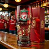 Colored glass bottle beer glass