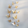 12pcs 3D Hollow Butterfly Wall Sticker for Home Decor DIY Butterflies Fridge stickers  Room Decoration Party Wedding Decor