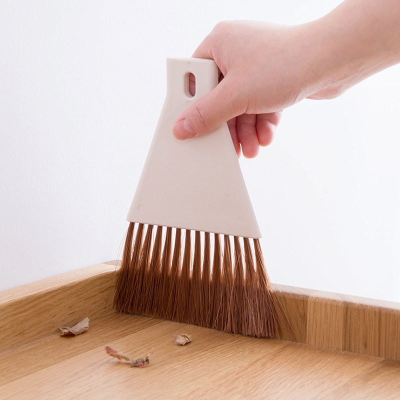 2pcs/set Mini Desktop Broom and Dustpan Set Household Dust Pan and Brush Cleaning Tool
