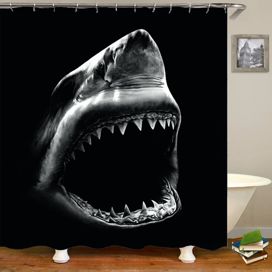sea worldl Style Pattern Bathroom Shower Curtain