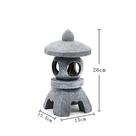 Solar-Powered Zen Garden Decor: Pagoda Lanterns & Statues eprolo