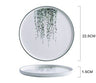 Elegant 8.8-Inch In-Glaze Plant Pattern Ceramic Dinner Plate Julia M Home & Kitchen