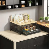 Modern Kitchen Microwave Shelf – Space-Saving Countertop Storage for Appliances, Elegant Design eprolo