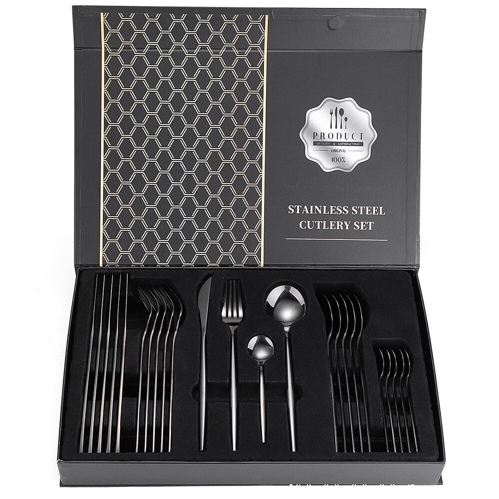 Atelier 24-Piece Stainless Steel Flatware Set