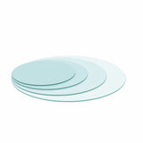 20" Inch Round Tempered Glass Table Top Clear Glass 1/4" Inch Thick Round Polished Edge Julia M Home & Kitchen