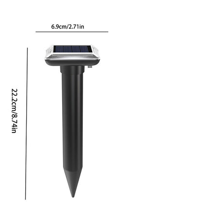 Solar-Powered Ultrasonic Pest & Rodent Repellent Device – Elegant Design