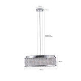 Modern Crystal Ceiling Light – Round Flush Mount Chandelier
