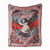 Artistic Cotton-Acrylic Knit Throw Blanket – Elegant American Style Designs