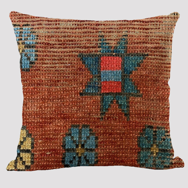 Bohemian Elegance: Linen Pillowcase in Ethnic Style
