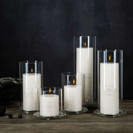 7cm Nordic Glass Candle Holder 7cm Nordic Glass Candle Holder 3256802842369752-Dia7x10cm(Height) Decor 27