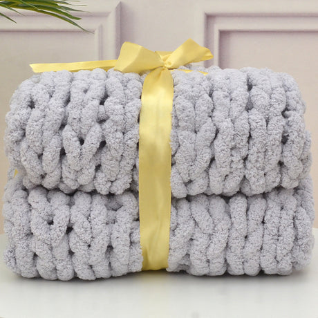 Handmade Thick Wool Woven Blanket in Various Colors