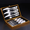 Exquisite Steak Knife and Fork Plate Set
