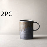 Vintage stoneware coffee cup