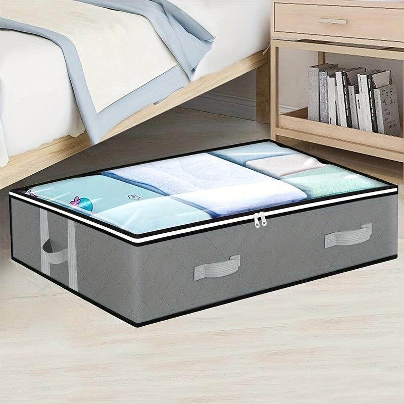 [Durable Storage Box] Durable Under-Bed Storage Box with Flip-Top Lid | Multi-Purpose Space-Saving Design, Dust-Resistant Contemporary Bedside Storage Solution, Bedroom Organizers And Storage, Home Organization, Sleek Design, Julia M LifeStyles