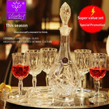 Elegance Crystal Glass Liquor Set – Timeless Sophistication