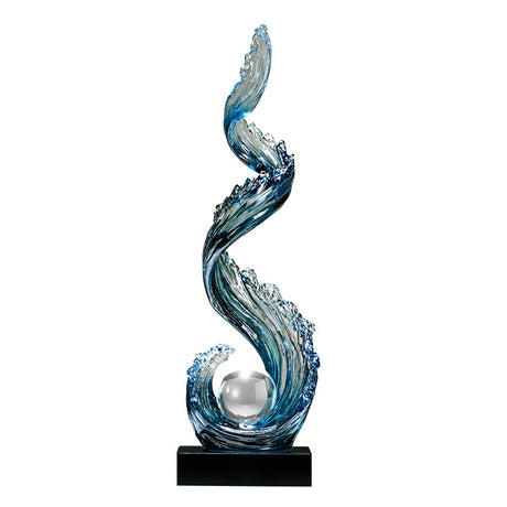 Julia M™ Grand Foyer Sculptural Floor Lamp -"Where Architectural Art Meets Illumination."