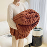 Rabbit plush blanket