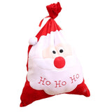 Christmas gold velvet embroidered gift bag, large Santa Claus gift bag, Santa Claus gift bag