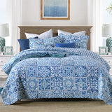 Pure Cotton Summer Cooling Duvet Airable Cover Bed Three-piece Set