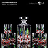 Painted Crystal Glass Liquor Glass Set - High-grade Wine Set