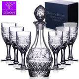 Elegance Crystal Glass Liquor Set – Timeless Sophistication