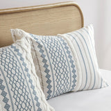 Imani Full/Queen Cotton Printed Duvet Cover Set With Chenille