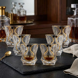 Aurelia Gold-Accent Whiskey Glasses