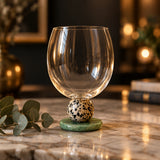 Orba Sculptural Glass Goblet