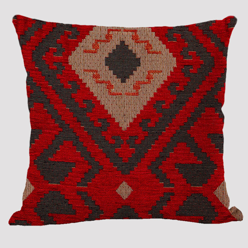 Bohemian Elegance: Linen Pillowcase in Ethnic Style