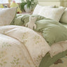 Jacquard Floral Cotton Gauze Bedding Set – Soft Layered Comfort