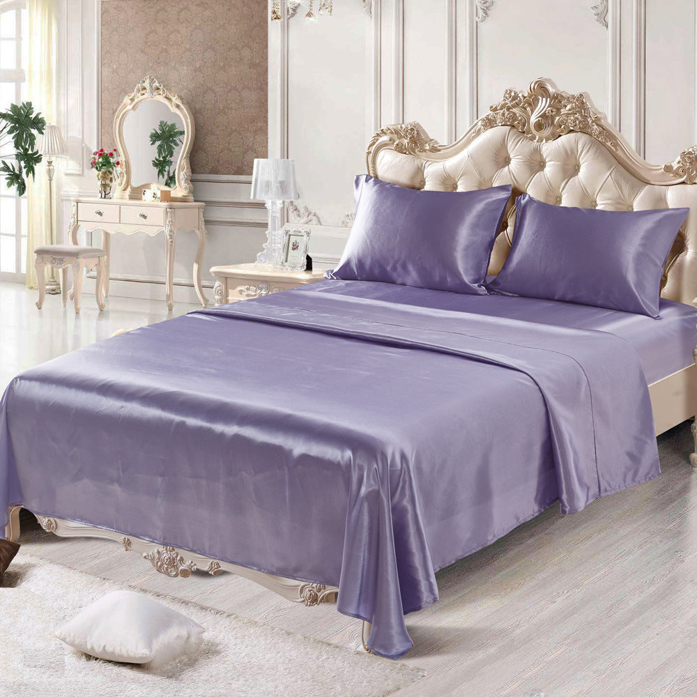 Luxurious Imitation Silk 4-Piece Bedding Set