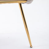 Luxury modern simple leisure velvet single sofa chair bedroom manicure table back chair beige Julia M Home & Kitchen