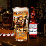 Colored glass bottle beer glass