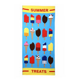 Ice Cream Printed Large Men Women Summer Beach Towels Microfiber Bath Towel Camping Yoga Towels Bathroom