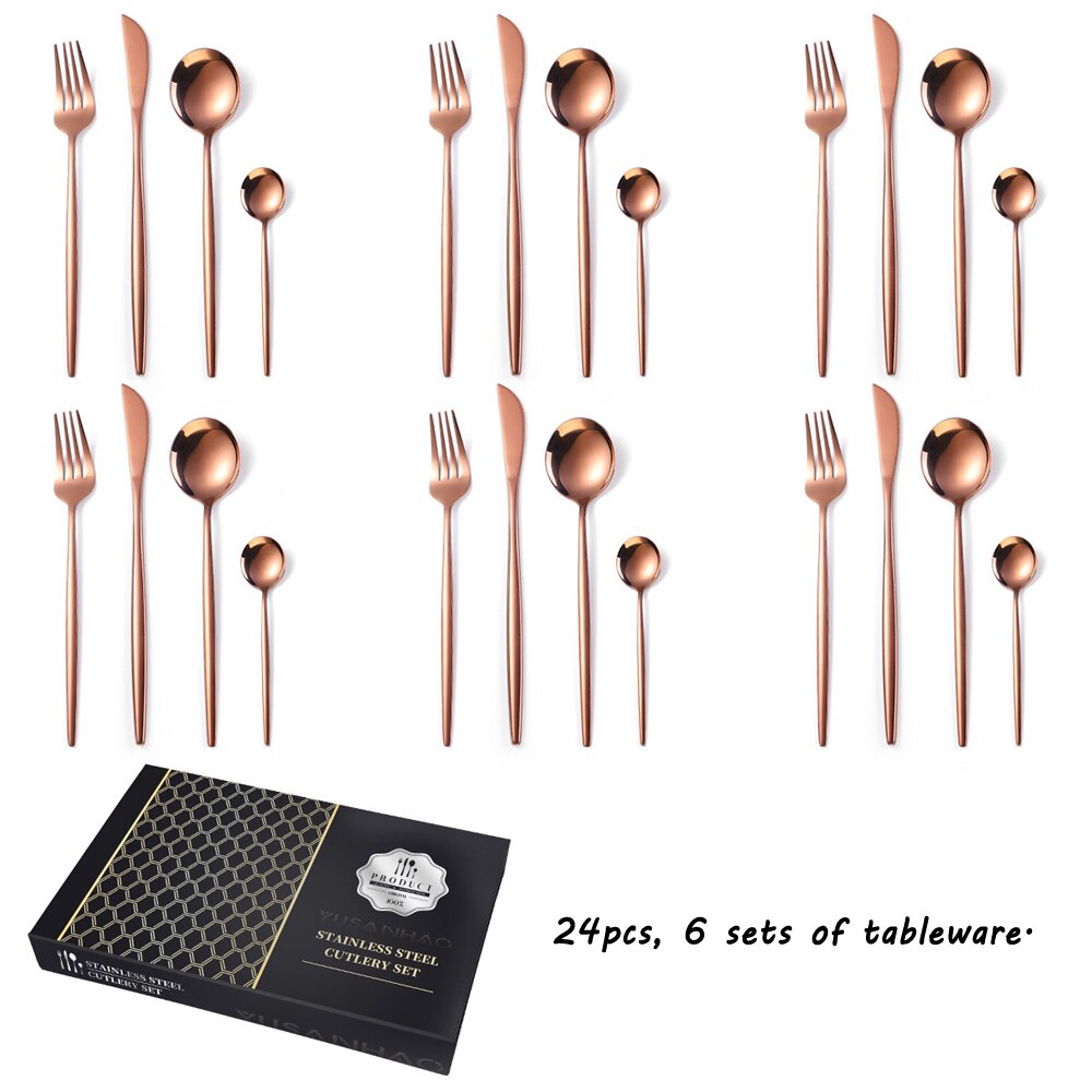 Atelier 24-Piece Stainless Steel Flatware Set