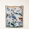 Artistic Cotton-Acrylic Knit Throw Blanket – Elegant American Style Designs