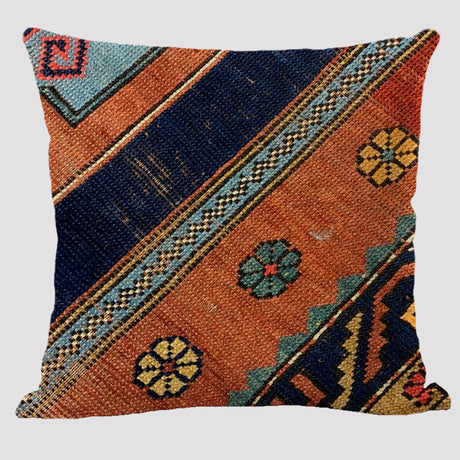Bohemian Elegance: Linen Pillowcase in Ethnic Style